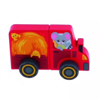 Zabawka drewniana - Traktor Tiny Tails TREFL