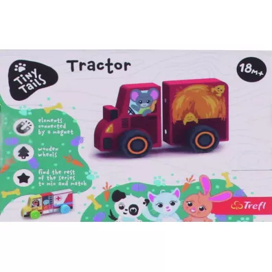 Zabawka drewniana - Traktor Tiny Tails TREFL