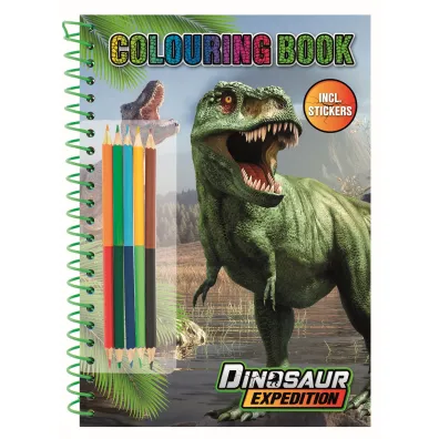 Kolorowanka Dinozaur + kredki
