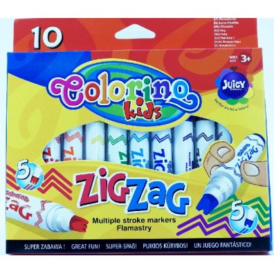 Patio Flamastry Zig Zag Colorino Kids 10 kolorw