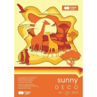 Blok Hobby Deco Sunny A4/20K 170g HAPPY COLOR