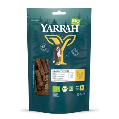 Yarrah Przysmak dla psa - pa�eczki z kurczakiem i spirulin� 150 g Bio