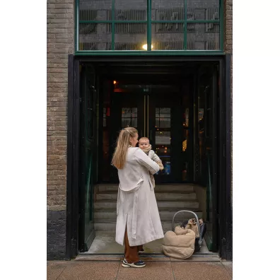 Lodger Rkawiczki dziecice polarowe beowe Teddy Fleece Beige 0-12 mies.
