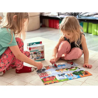 Puzzle Pojazdy + figurki Pierwsze puzzle Kapitan Nauka Edgard