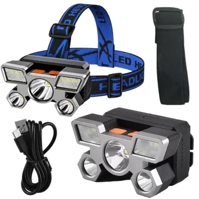 LeanToys Latarka czo�owa LED 4 tryby wodoodporna