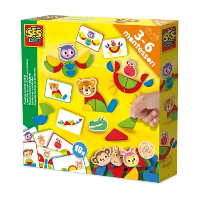 Montessori &ndash; Tworzenie kszta�t�w zwierz�t Ses Creative