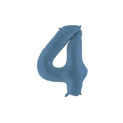 Balon foliowy cyfra 4 86cm granat