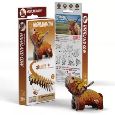 Szkocka krowa Eugy. Eko Uk�adanka 3D