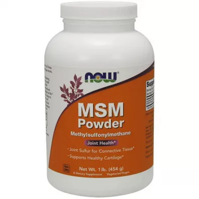 Now Foods Siarka MSM - Metylosulfonylometan Suplement diety 454 g