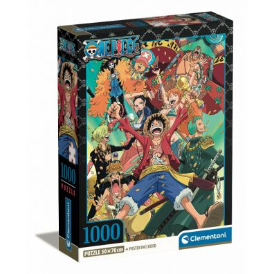 Фото - Пазли й мозаїки Clementoni Puzzle 1000 el. Compact Anime One Piece 