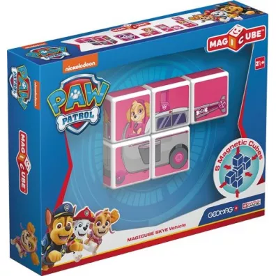 Psi Patrol Magicube. Klocki magnetyczne. Skye Pojazd