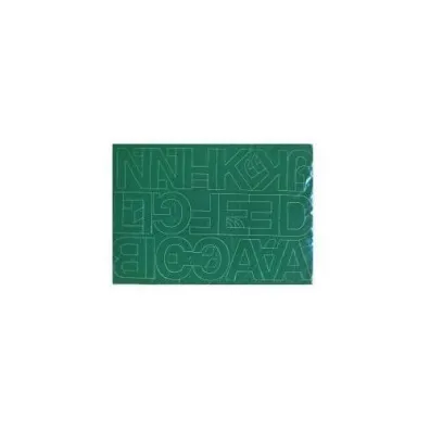 Artdruk Litery samoprzylepne 5 cm 8 arkuszy zielone