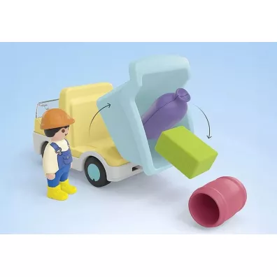 Playmobil Junior Ci�ar�wka z gara�em z funkcj� sortera 71686