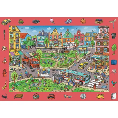 Puzzle obserwacyjne 100 el. Spy Guy Miasto Trefl
