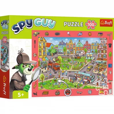Puzzle 100 Obserwacyjne - Spy Guy Miasto TREFL