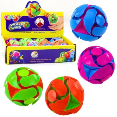 Pi�ka zmieniaj�ca kolor 6cm MIX LeanToys