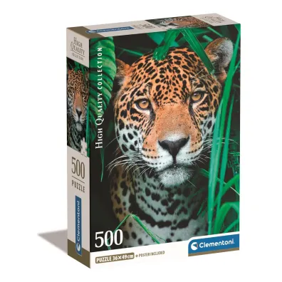 Puzzle 500 el. Compact Jaguar in the jungle Clementoni