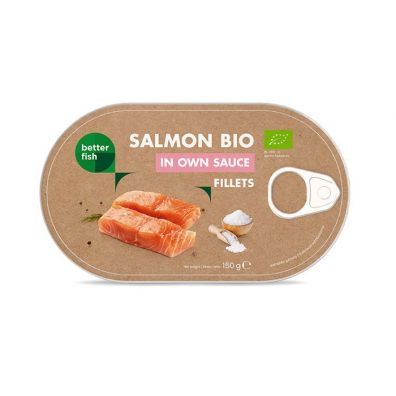 Better Fish Filet z łososia w sosie własnym w puszce 150 g Bio