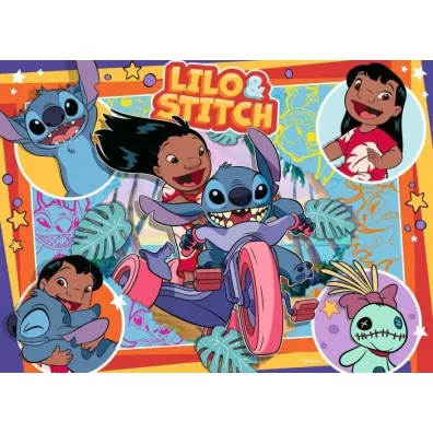 Puzzle dla dzieci 4x100 el. 2D Disney Stitch Ravensburger