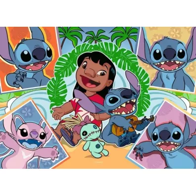 Puzzle dla dzieci 4x100 el. 2D Disney Stitch Ravensburger