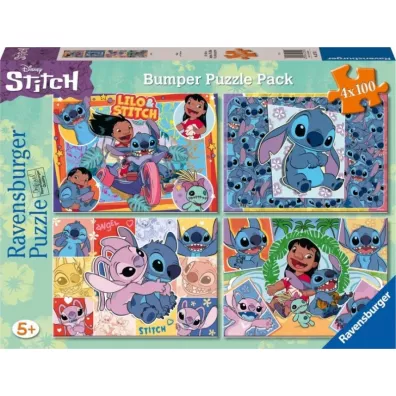 Puzzle dla dzieci 4x100 el. 2D Disney Stitch Ravensburger