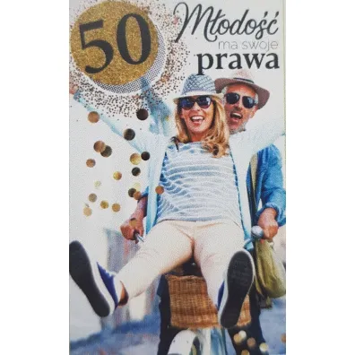 AbCard Kartka okoliczno�ciowa Urodziny 50 DH03