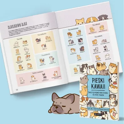 Pieski kawaii. Naucz si� rysowa� krok po kroku. 100 ps�w i psiak�w