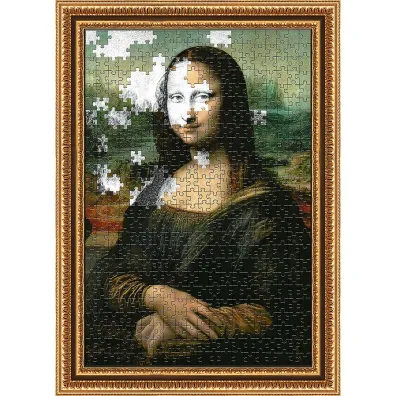 Puzzle Puzzlorama 500 el. Mona Lisa, Leonardo da Vinci Trefl