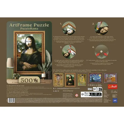Puzzle Puzzlorama 500 el. Mona Lisa, Leonardo da Vinci Trefl