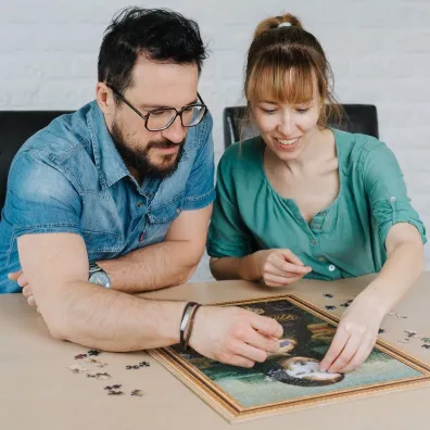 Puzzle Puzzlorama 500 el. Mona Lisa, Leonardo da Vinci Trefl