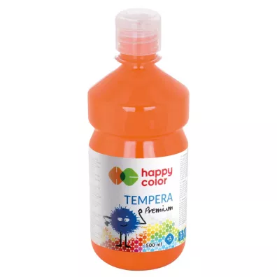 Happy Color Farba tempera Premium pomara�czowa 500 ml