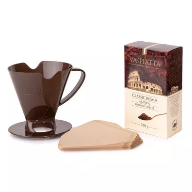 Vaspiatta Zestaw do zaparzania kawy mielonej Classic Roma 250 g