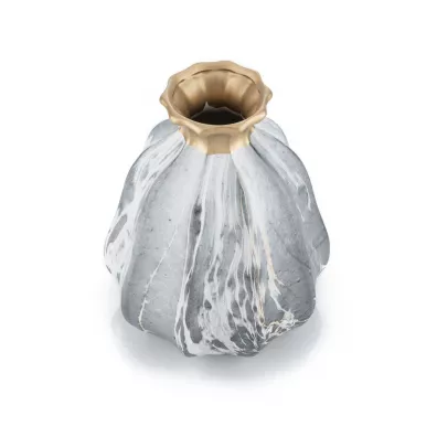 HowHomely Wazon Liam Marbling Gold 21 cm