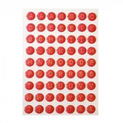 Craft Shop Litery samoprzylepne r�owe 3D