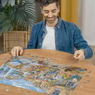 Puzzle 1000 el. �ycie rybaka Ravensburger