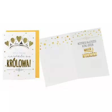 Kukartka Karnet B6 DK-831 Urodziny kr�lowa