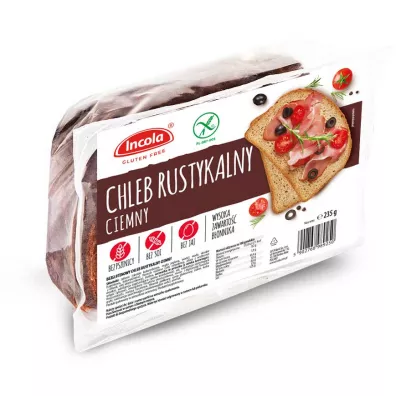 Incola Chleb rustykalny ciemny bezglutenowy 235 g