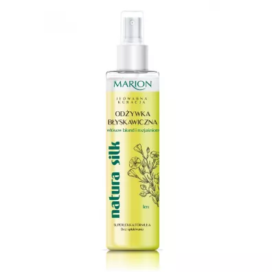 Marion Natura Silk byskawiczna dwufazowa odywka do wosw blond i rozjanionych 150 ml