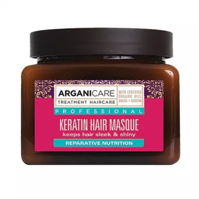 Arganicare Keratin Masque For Damaged Hair maska nadaj�ca g�adko�� i po�ysk do w�os�w suchych 500 ml