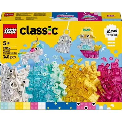 LEGO Classic Magiczny zestaw z przezroczystymi klockami 11040