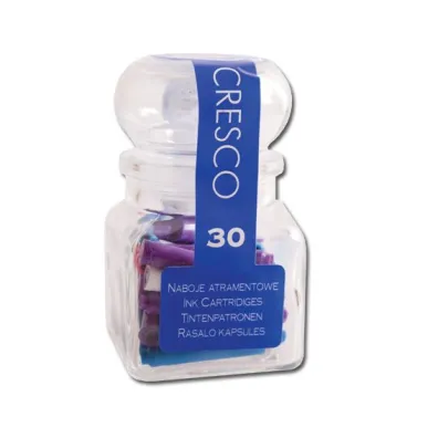 Cresco Naboje do pi�r w s�oiczku niebieskie 30 szt.