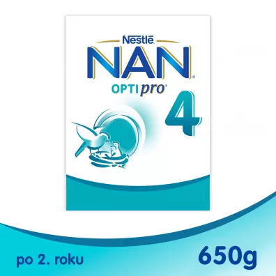 Nestle Nan Optipro 4 Junior Produkt na bazie mleka dla dzieci po 2. roku 650 g