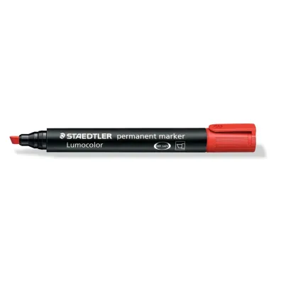 Staedtler Marker wodoodporny Lumocolor, czerwony, �ci�ty