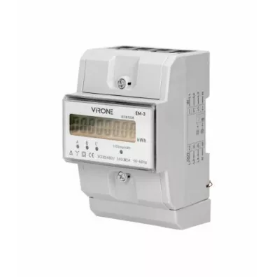 Orno 3-fazowy licznik energii elektrycznej, 80a, mid, 3 moduy, din th-35 mm