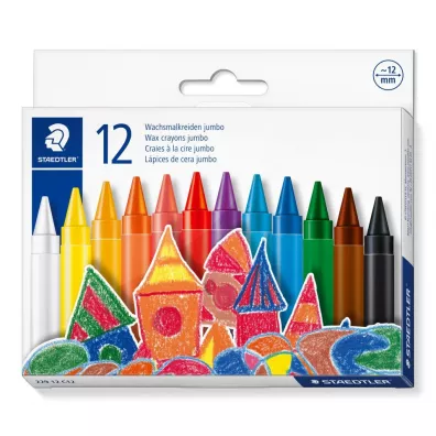 Kredki woskowe Jumbo 12 kolor�w Staedtler