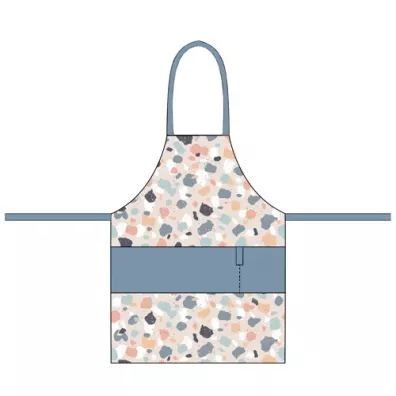 Chic-Mic Fartuch kuchenny z baweny organicznej terrazo
