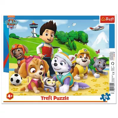 Puzzle ramkowe 25 el. Psi Patrol na tropie Trefl