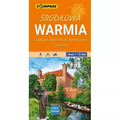 Mapa turystyczna - �rodkowa Warmia lam. 1:75 000