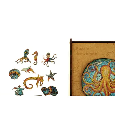Puzzle 100 drewniane A4 O�miornica Panta Plast