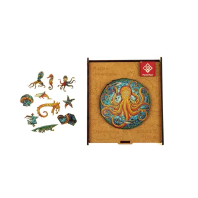 Puzzle 100 drewniane A4 O�miornica Panta Plast